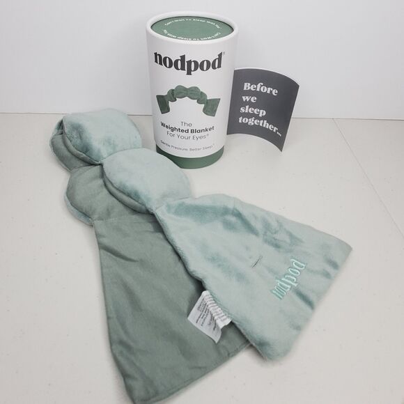 Nodpod The Weighted Blanket For Your Eyes - Sage Green - Picture 1 of 6